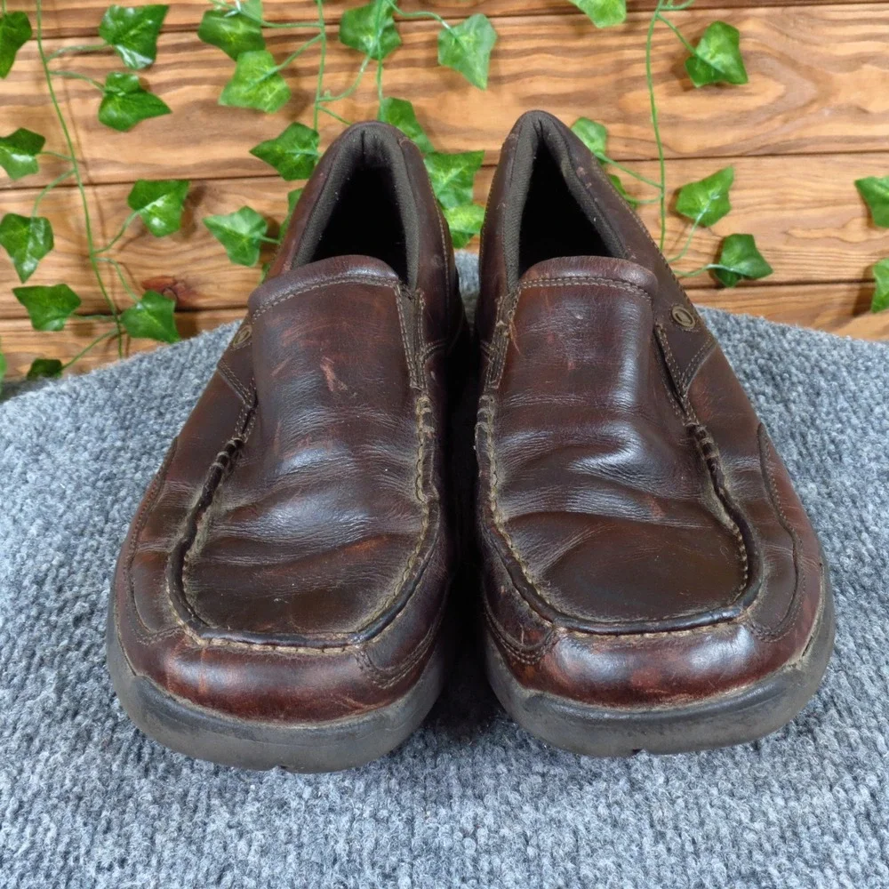 Rockport City Play Eberdon XCS Men‎ Casual Slip On Loafer 9.5 Brown Leather